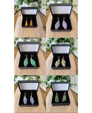 Boucles  d'oreilles Jaspe impérial