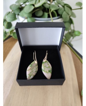 Boucles  d'oreilles Jaspe impérial
