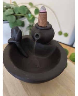 Porte encens Blackflow théière