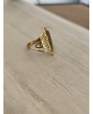 Bague en acier inoxydable nœud de sorcière