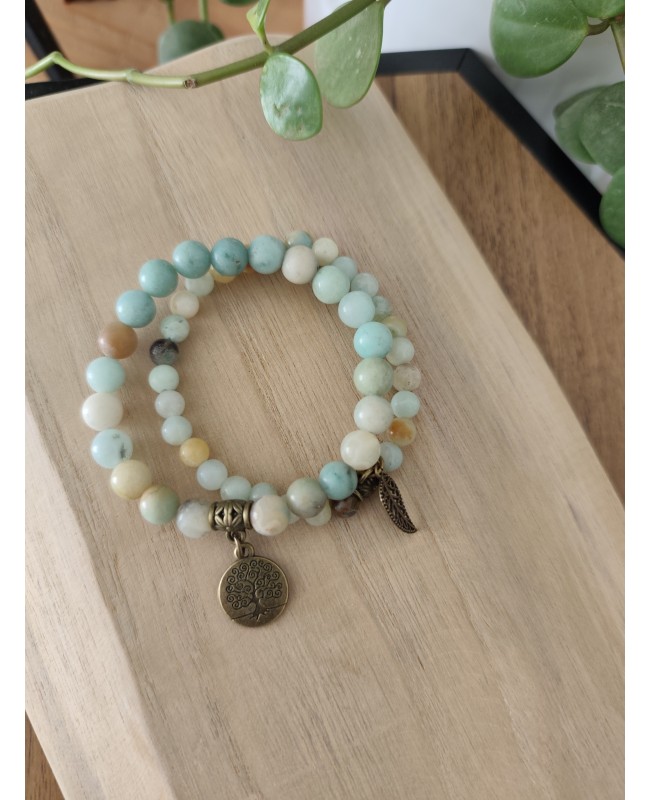 Bracelet perles et breloques