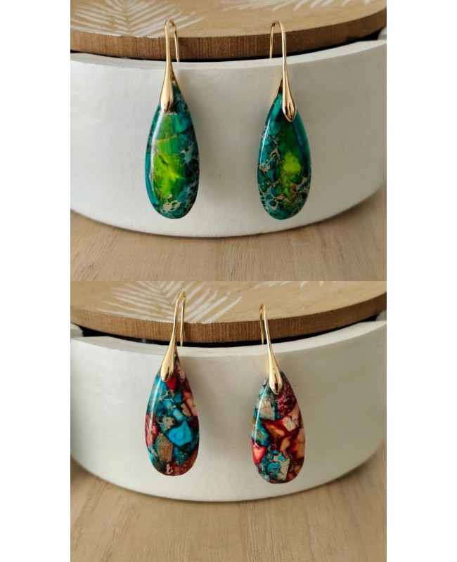 Boucle d'oreille goutte