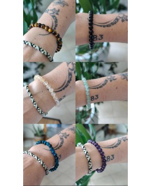 Bracelet perle en pierre