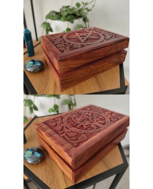 Boîte à bijoux en bois