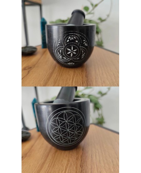 Mortier pilon en pierre